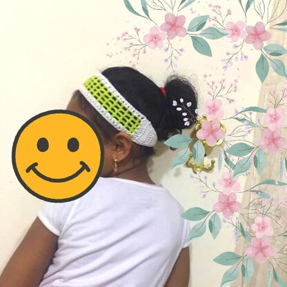 Easy colourful hairband