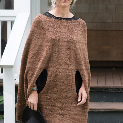 Pend Oreille Poncho in Berroco Suede - 383-5 - Downloadable PDF