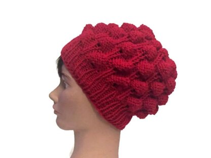 Strawberry stitch hat