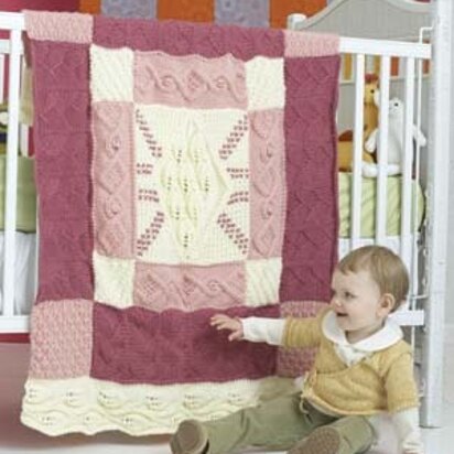 Heirloom Baby Blanket in Lion Brand Vanna's Choice Baby and Vanna's Choice - 80798AD