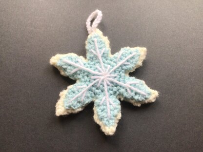 Christmas Sugar Cookie Snowflake Ornament