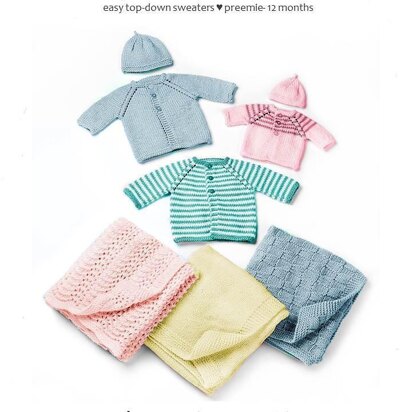 #31 Baby Sweaters, Hat & Blankets