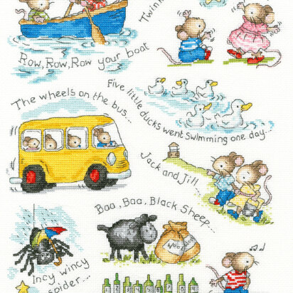 Bothy Threads Twinkle, Twinkle, Little Star Cross Stitch Kit - 28 x 38cm