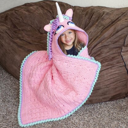 Hooded Unicorn Blanket