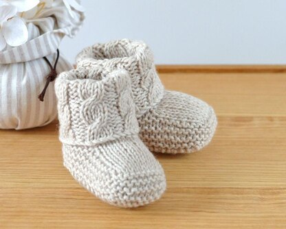 Cable Cuff Booties