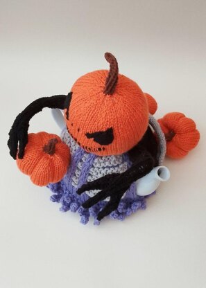 Halloween Pumpkin Reaper Tea Cosy