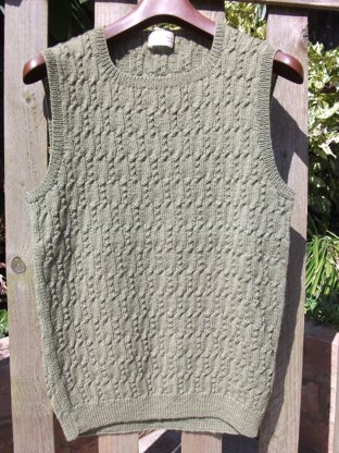 Neat Fitting Tank in Twist Stitch Textured Pattern