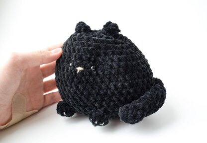 Plush black cat