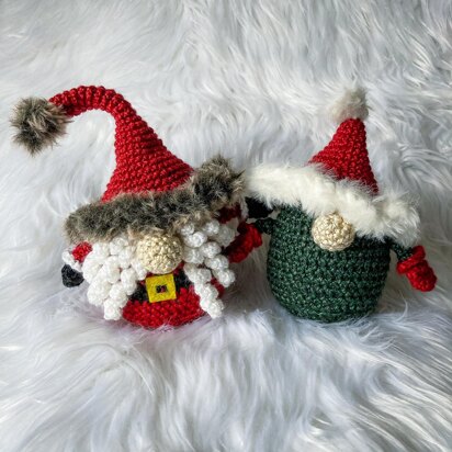 Gnome and Santa Amigurumi