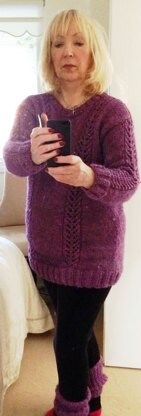 Jumper with lace panels