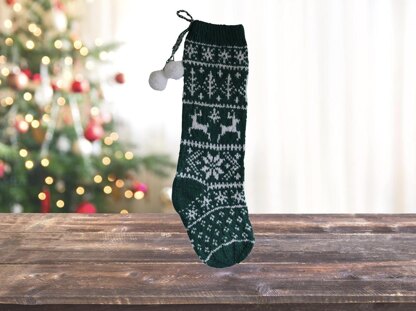 Reindeer Christmas Stocking