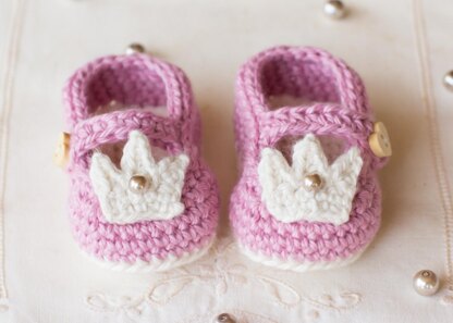 Princess Charlotte Baby Booties