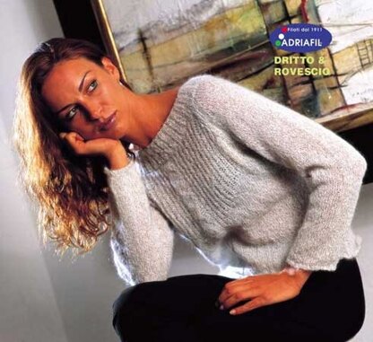 Neige Pullover in Adriafil Floppy - Downloadable PDF