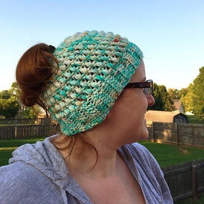 Seascape Puffs Bun Hat