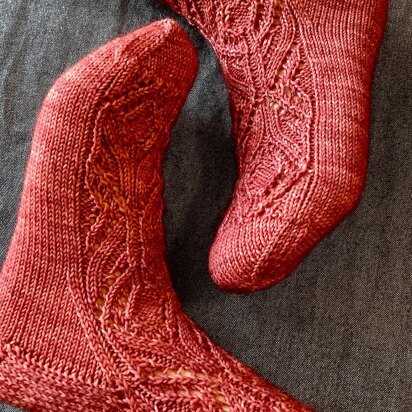 Coral Rose Socks