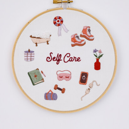 DMC X EMILY JUNE Self Care Embroidery Pattern - PAT2101 - Downloadable PDF