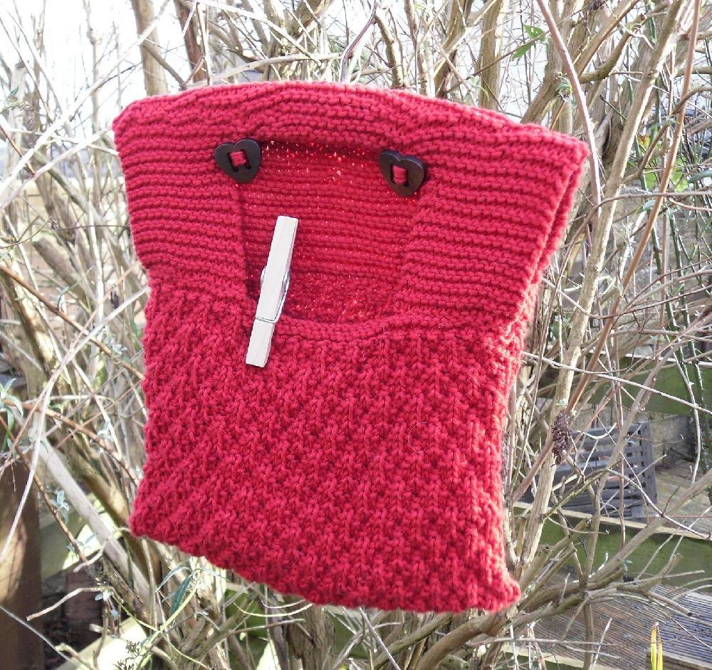 Crochet clothespin online bag