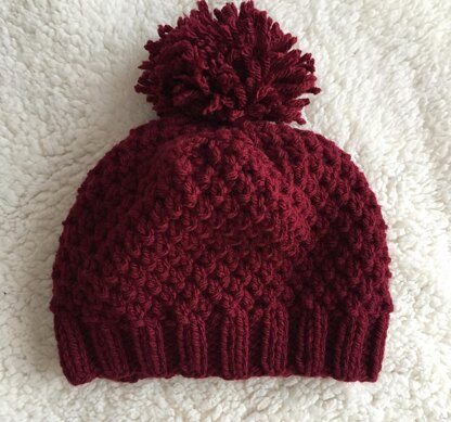 Moss Stitch Hat