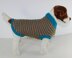 Chunky Stripe Garter Stitch Dog Coat