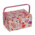 Hobbygift Floral Garden Pink Medium Sewing Box