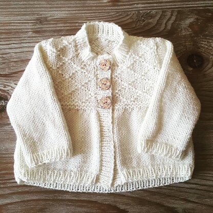 Babys first cardigan