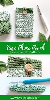Sage Phone Pouch