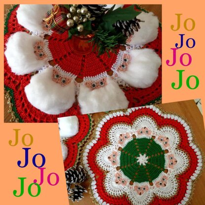 Funny Santa Claus Doily