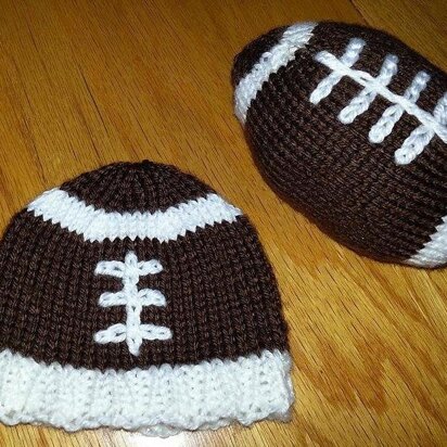 Football Hat & Stuffed Football Set