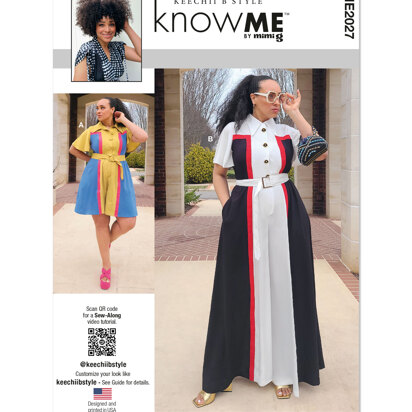 Know Me Misses' and Women's Romper and Jumpsuit ME2027 - Sewing Pattern