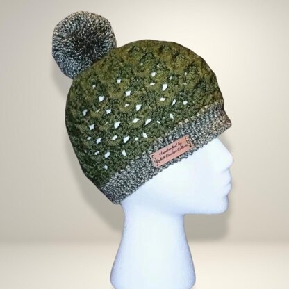 Unique 3D Textured Crochet Hat Pattern - Modern Ladies Fashion Beanie