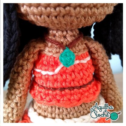 Moana Amigurumi Em Crochê