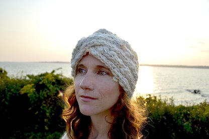 Sharmila Turban Hat in Knit Collage Gypsy Garden and Sister Yarn