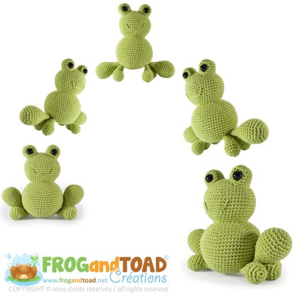 Frog Amphibian Amigurumi Crochet Toad - FROGandTOAD Créations