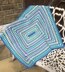 Aquamarine Granny Rectangle Baby Blanket