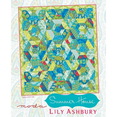 Moda Fabrics Summer House Quilt - Downloadable PDF