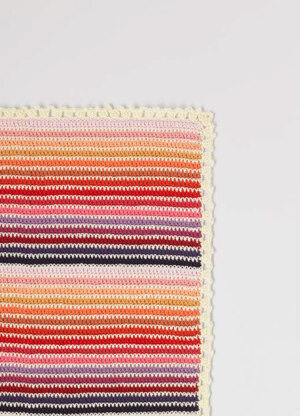 Baby Blanket - Free Blanket Crochet Pattern in Paintbox Yarns Cotton DK -  Bepatterns