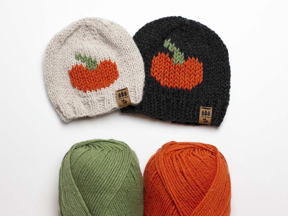 Halloween Toddler / Kid Pumpkin Pattern Knit Beanie Hat