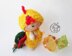 Pebble doll Rooster