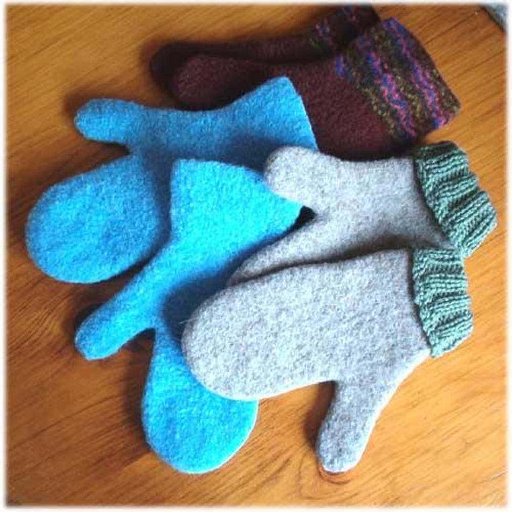 Double Cuff Felted Mittens Knitting Pattern – A Wrinkle in Thyme Farm