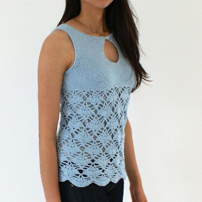 Summer Top with Knit Bodice and Crochet Body