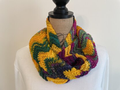 Mediterranean Waves Infinity Scarf