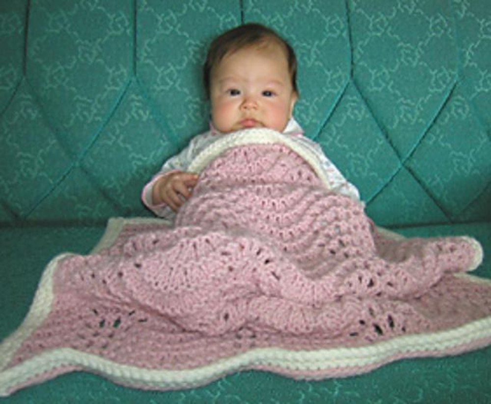 Large knit baby blanket sale