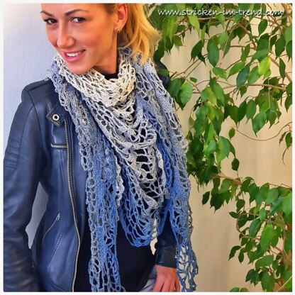 Crochet Triangle Shawl BioTronik #1