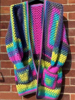 Easy Granny Hexagon Cardigan