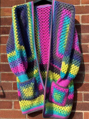 Easy Granny Hexagon Cardigan