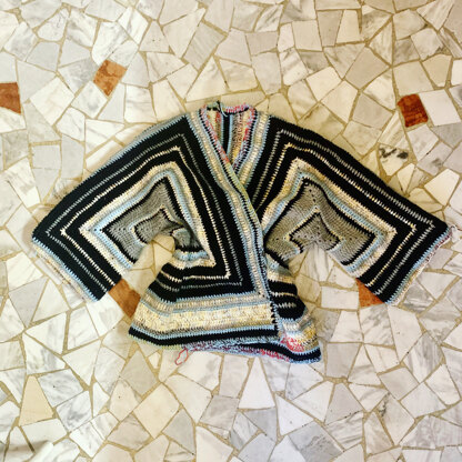 "Blooming Bomber Jacket" - Free Jacket Crochet Pattern For Women in Paintbox Yarns Simply Aran