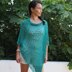 Diamond flower poncho - beach cover up