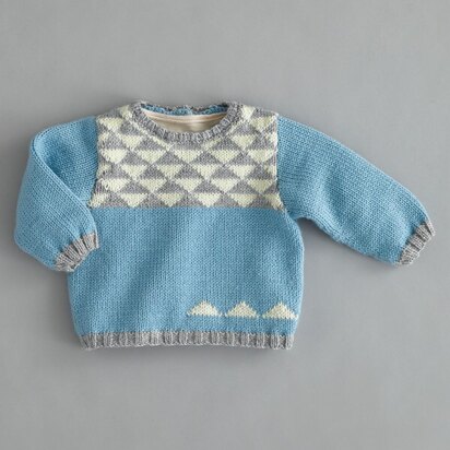 Two colour hotsell baby sweater design