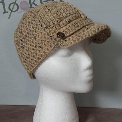 Ponytail Newsboy Cap