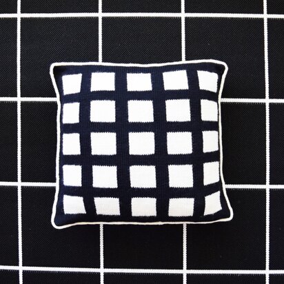 Great Grid Knit Pillow